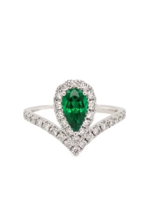 HYT Jewelry 18kt white gold emerald ring