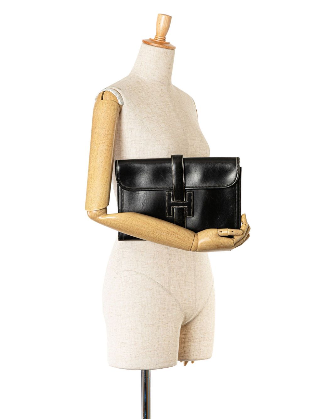 Hermes 1992 Box Calf Jige 29 clutch bag Women