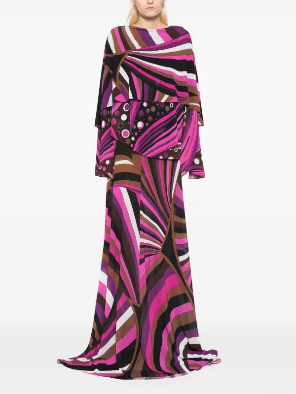 pucci purple dress Pucci Silk Maxi Dress - Purple by Pucci