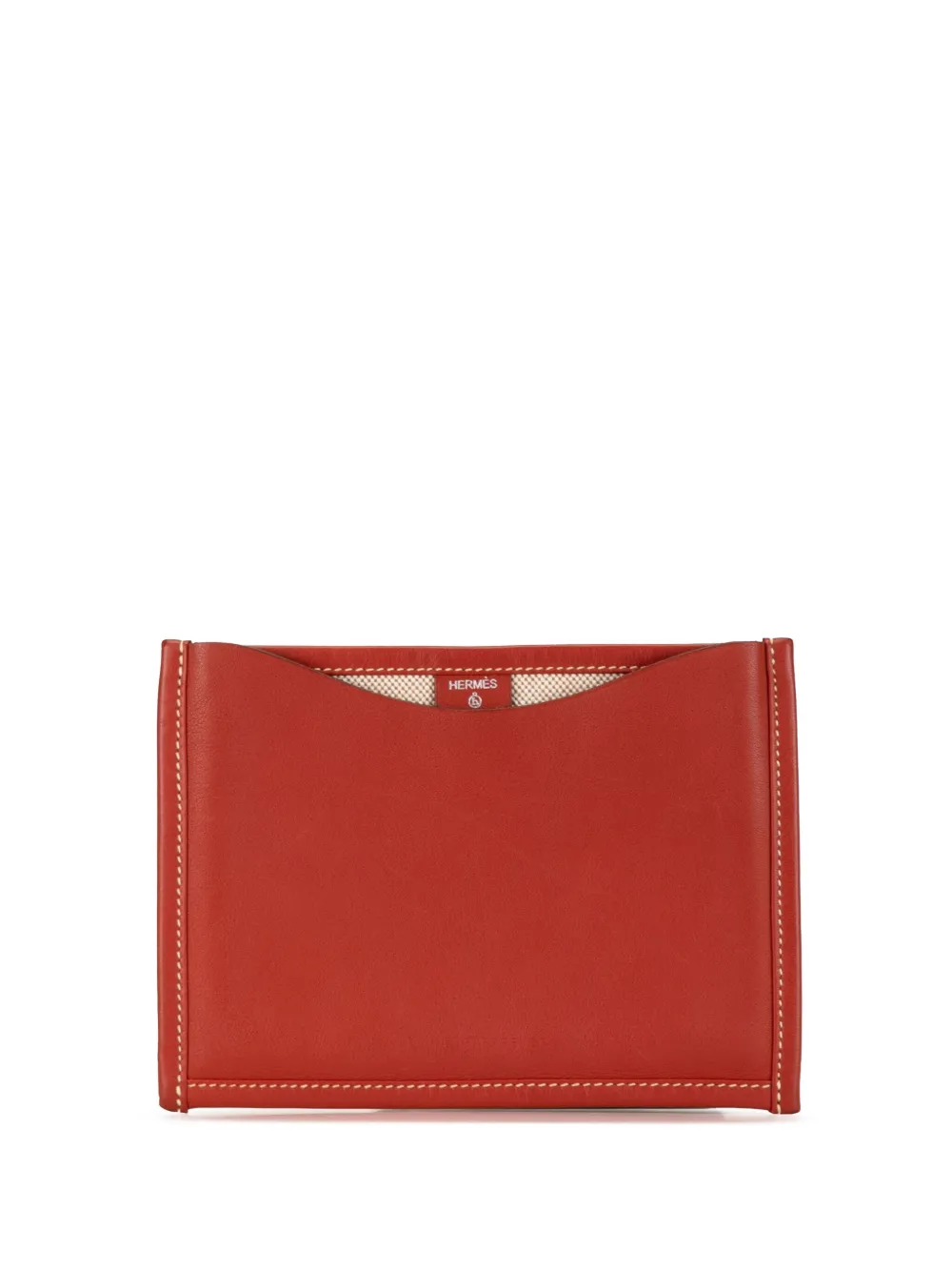 Hermès Pre-Owned 20th Century Petit H Swift Flaneur Forever Case passport cover | Red | Image 1