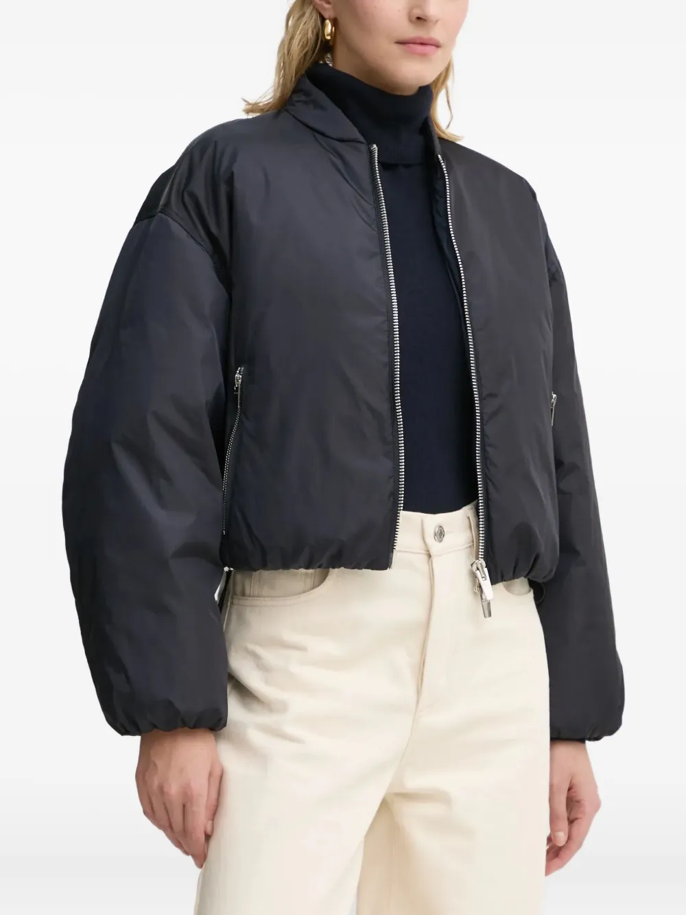 A.l.c Zane Bomber Jacket In Black