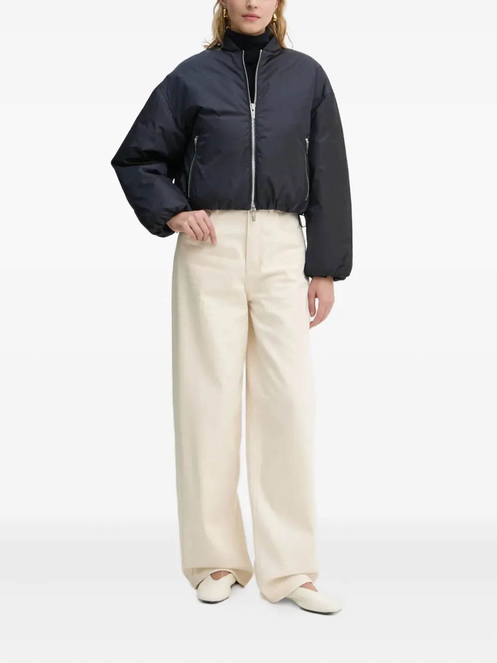 A.l.c Zane Bomber Jacket In Black