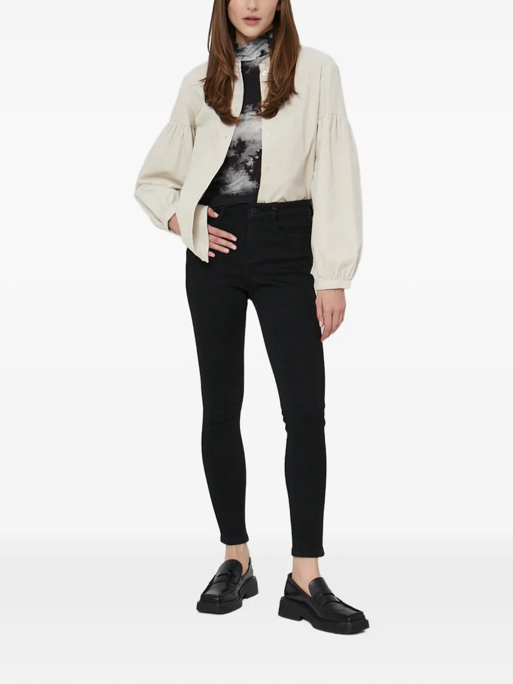  Samsoe Samsoe Balloon-sleeve Shirt - Neutrals 