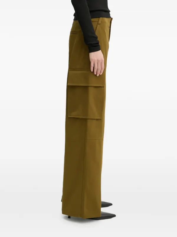 A.L.C. Cargo-pockets Zip Trousers in Green