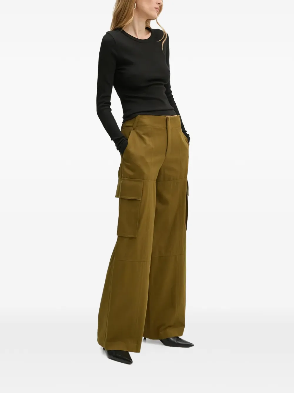  A.l.c. Cargo-pockets Zip Trousers - Green 