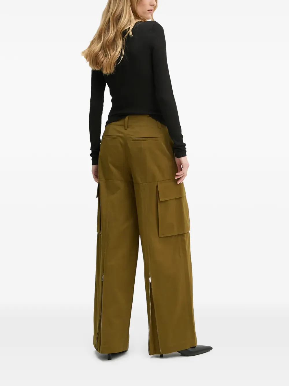  A.l.c. Cargo-pockets Zip Trousers - Green 