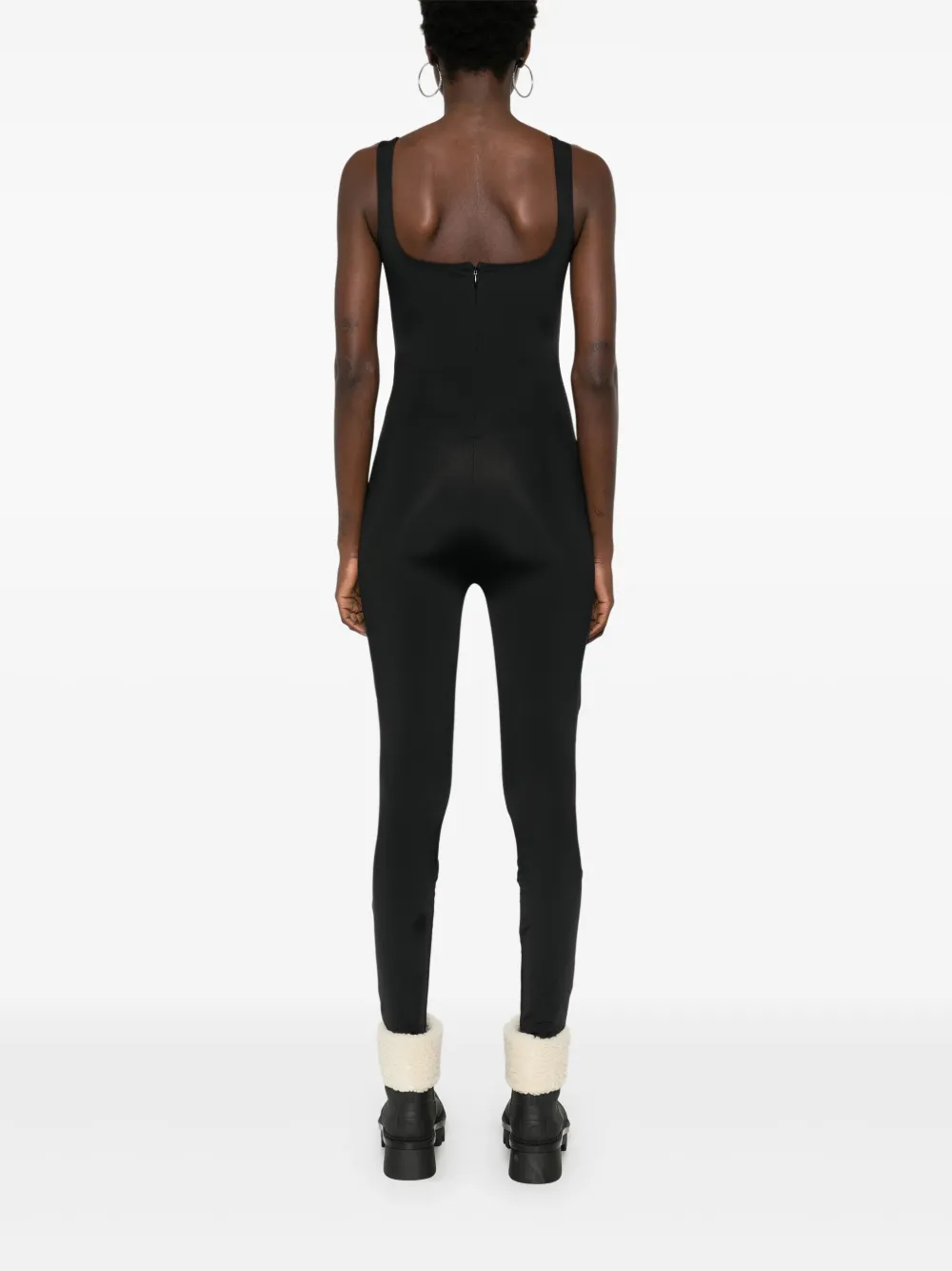 Entire Studios Square-neck Jumpsuit In Black