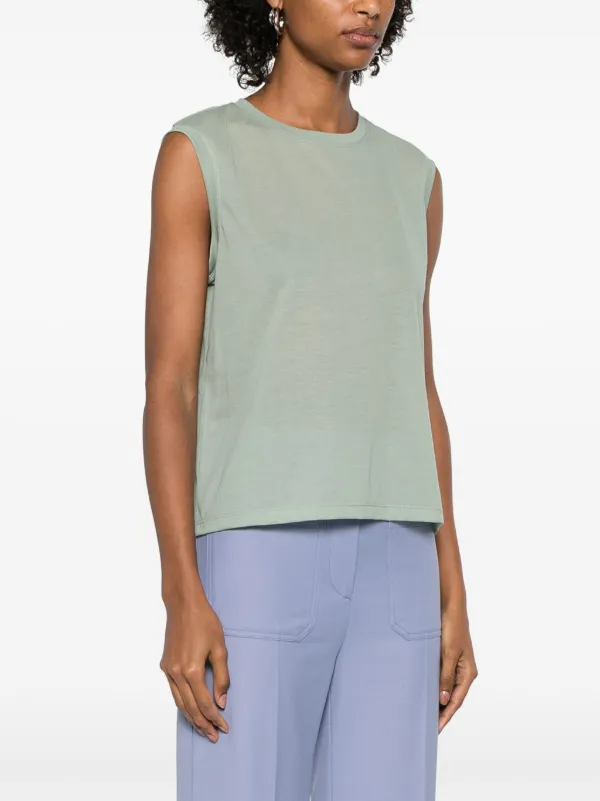 Lightweight Tank Top In Birch – Victoria Beckham Inc