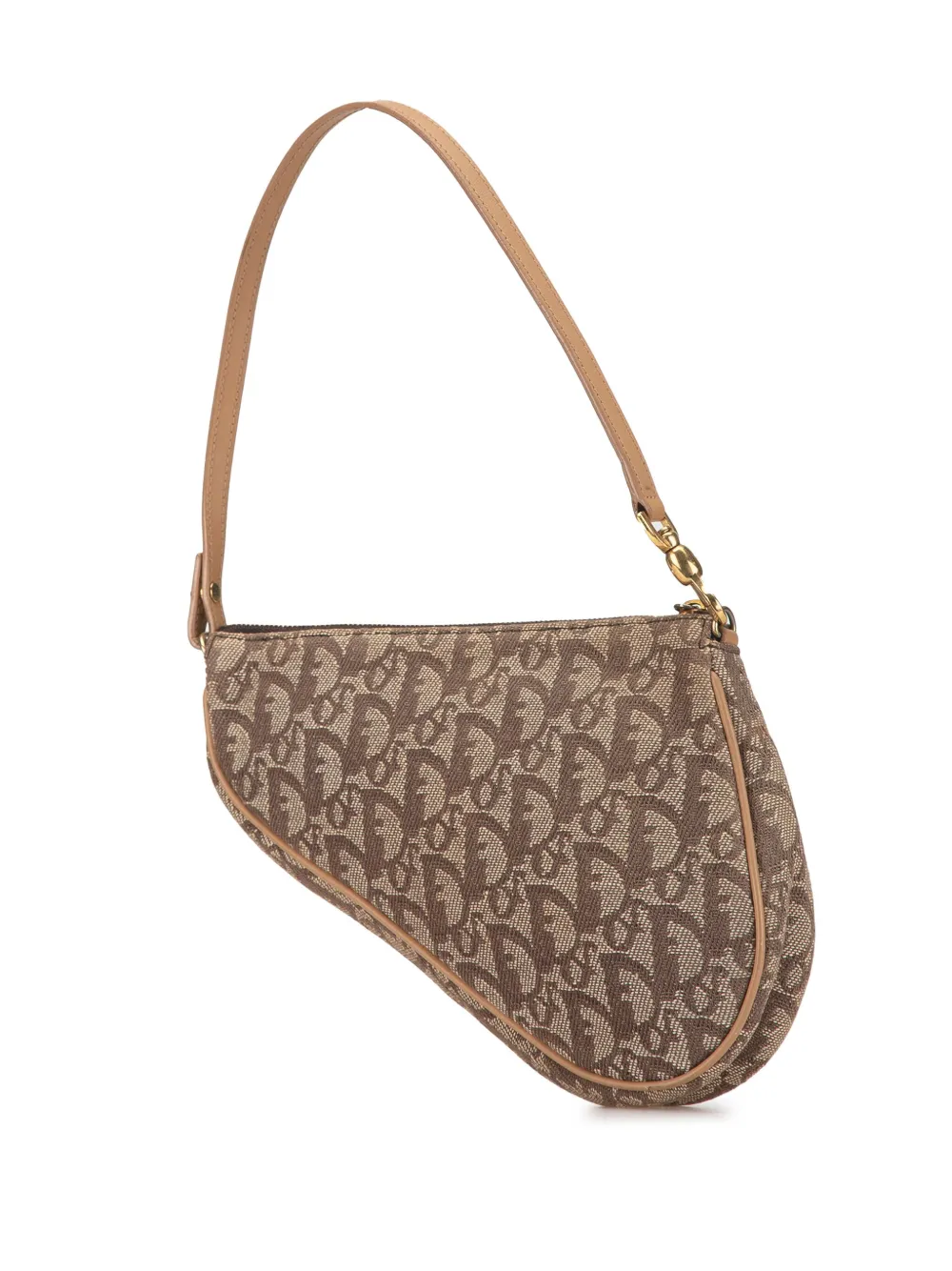 Christian Dior Pre-Owned 2001 Mini Oblique Saddle Pochette shoulder bag - Bruin