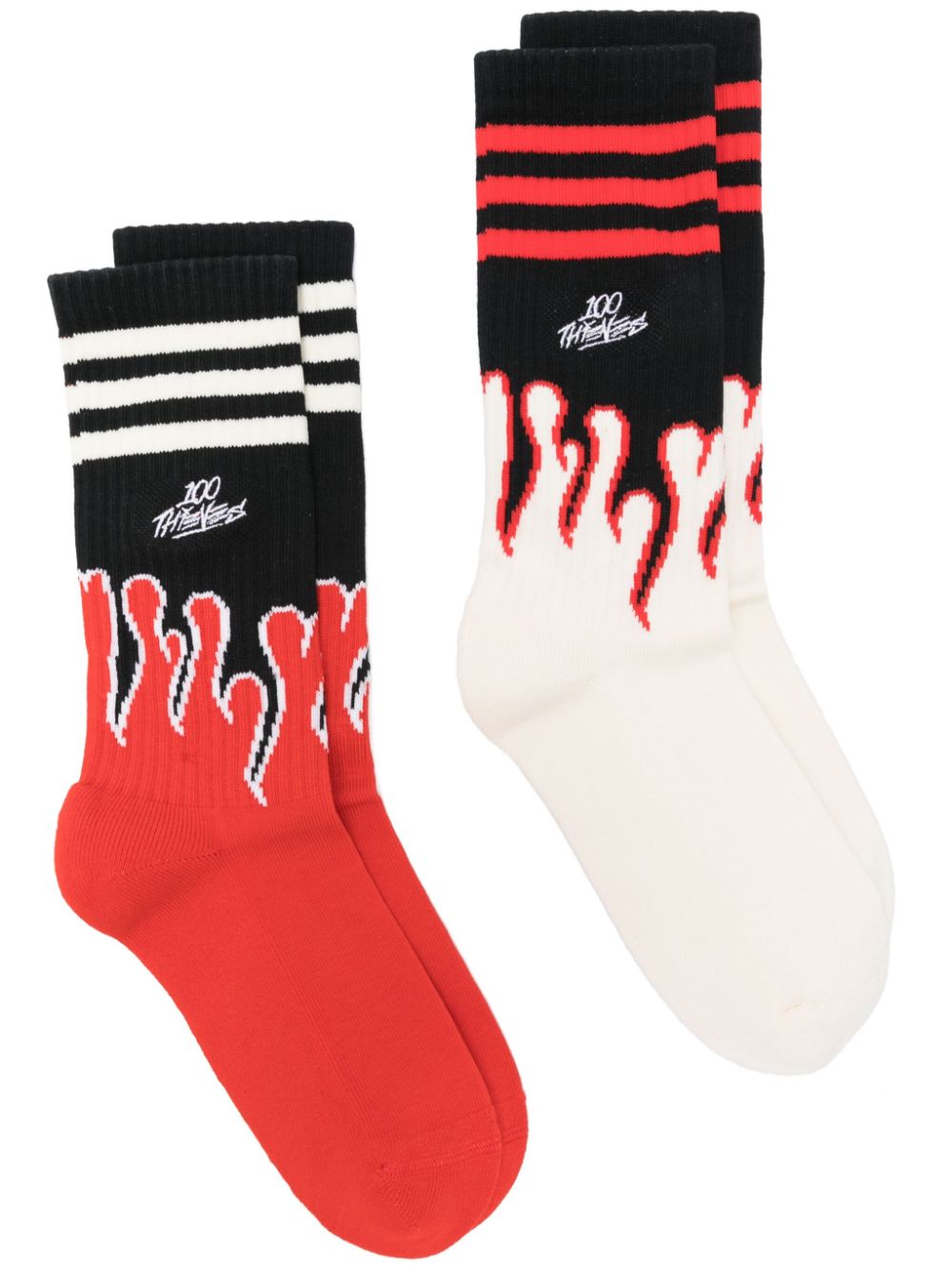 adidas x 100 Thieves ribbed socks - White