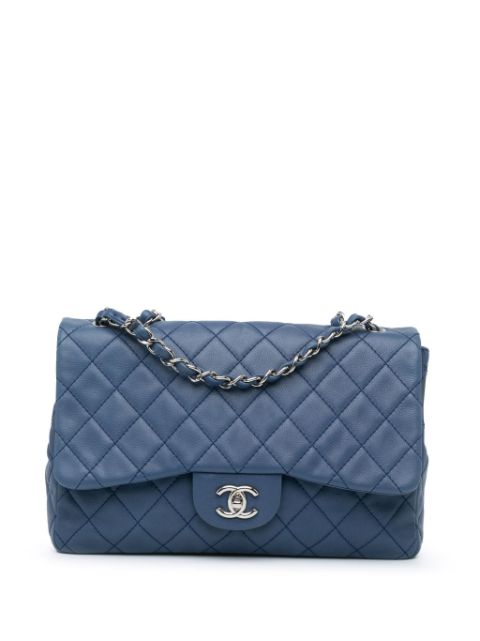 CHANEL 2008-2009 Jumbo Classic Caviar Single Flap shoulder bag Women