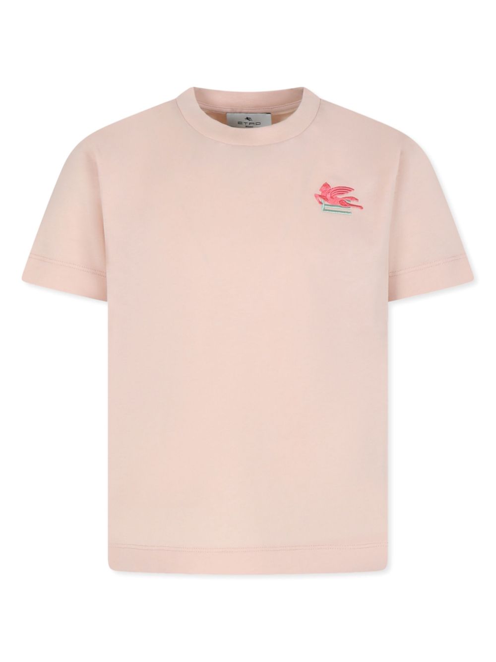 ETRO KIDS logo-embroidered T-shirt Roze