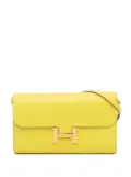 Hermès Pre-Owned 2022 Evercolor Constance Wallet To Go crossbody bag - Yellow