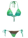 Amir Slama tie-dye bikini - Green