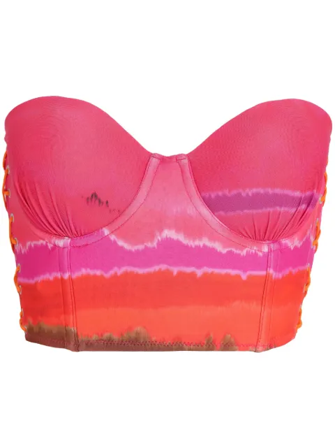 Amir Slama top corto estilo corset Jade de AMIR SLAMA x Jade 