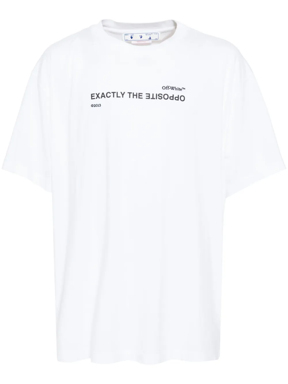 Off-White T-shirt met logoprint Wit