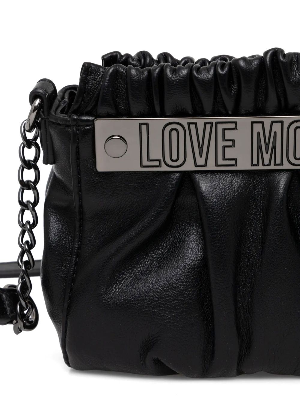 LOVE MOSCHINO LOGO标牌斜挎包 