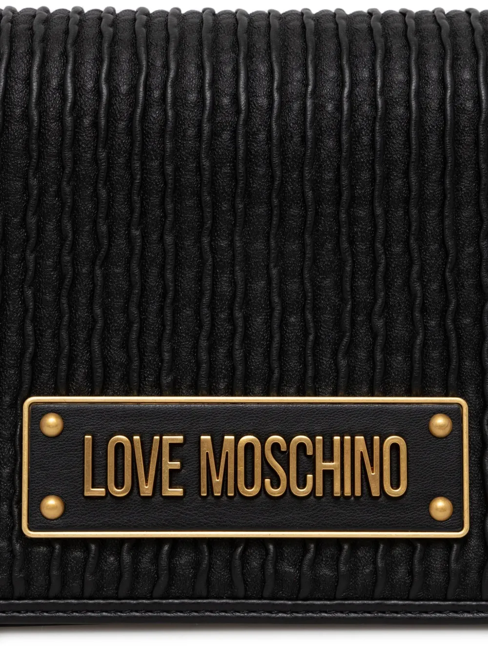 Love Moschino Crossbodytas met logoplakkaat Zwart