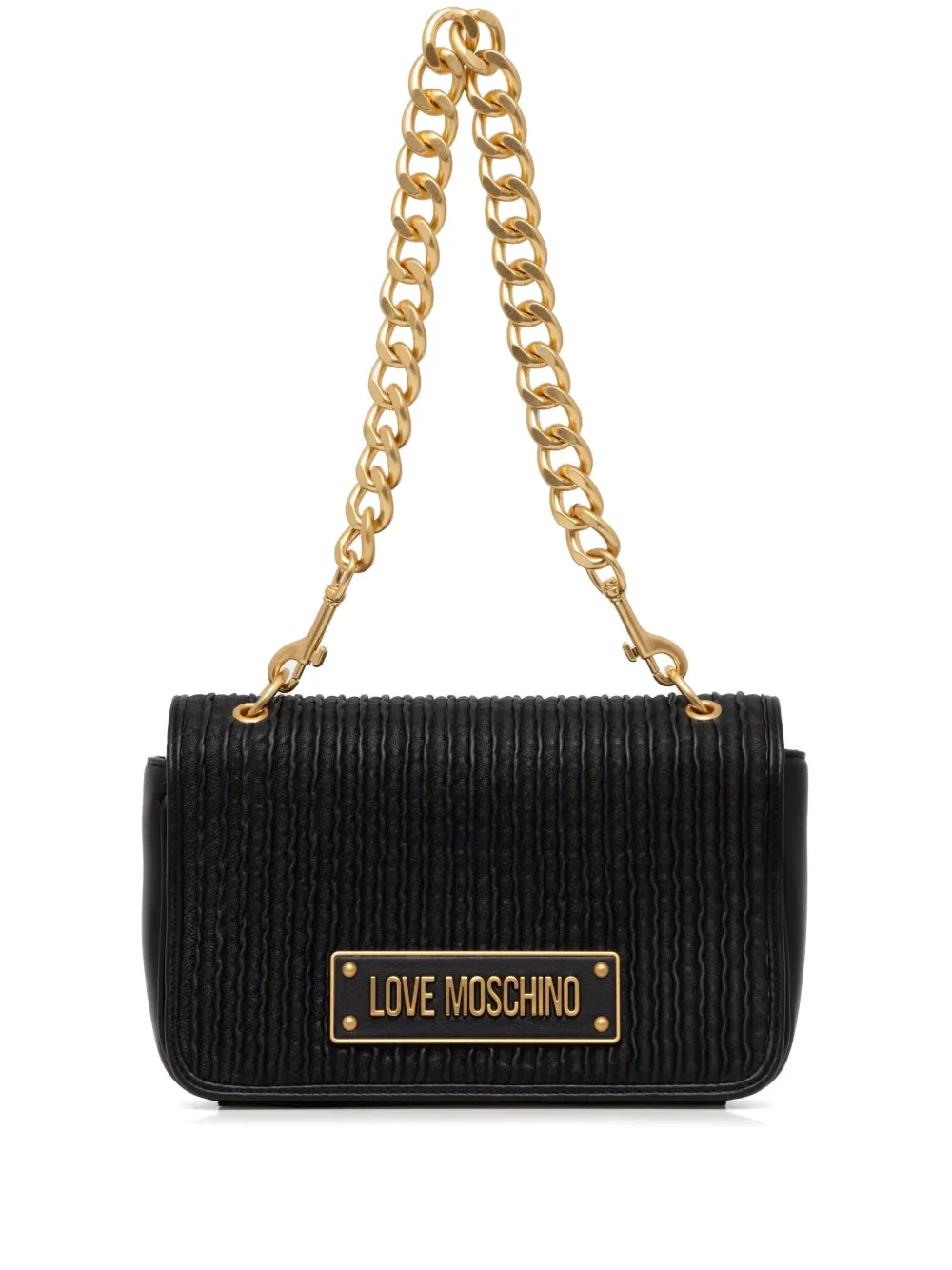 Love Moschino Crossbodytas met logoplakkaat Zwart