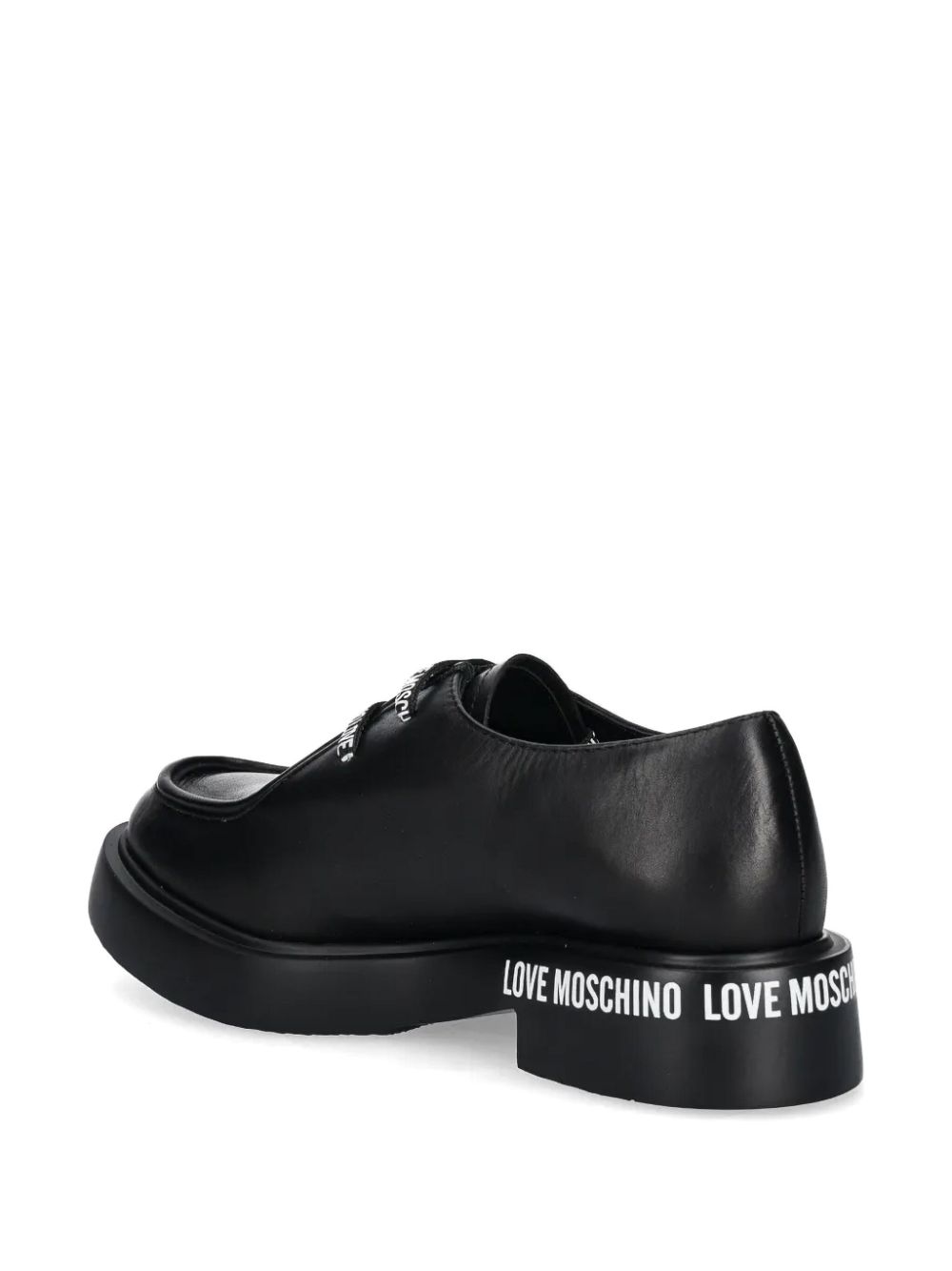 Love Moschino Oxford schoenen met print Zwart