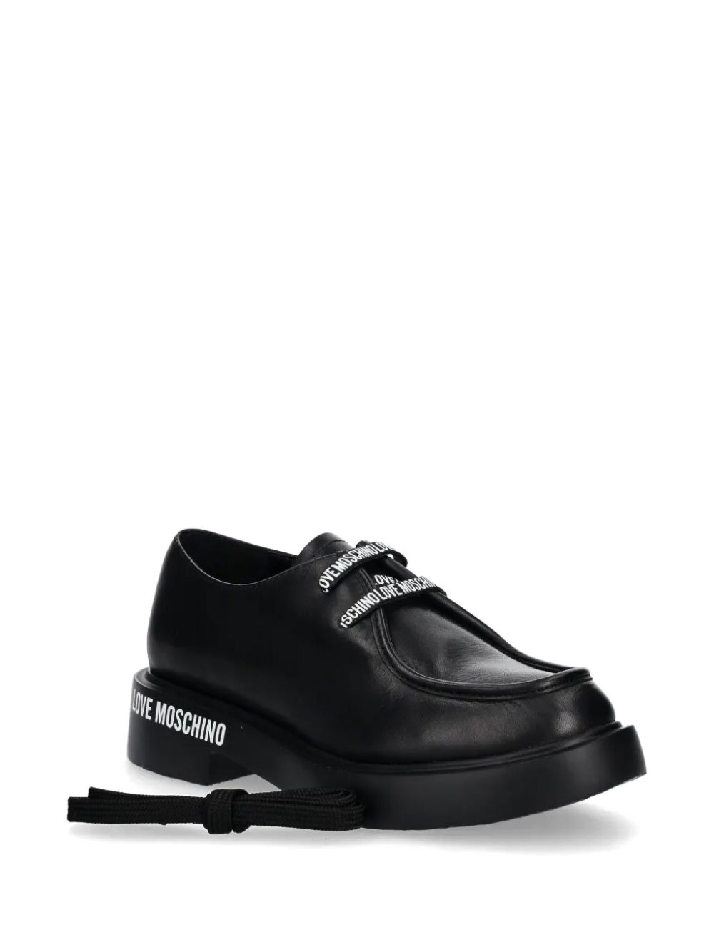 Love Moschino Oxford schoenen met print Zwart