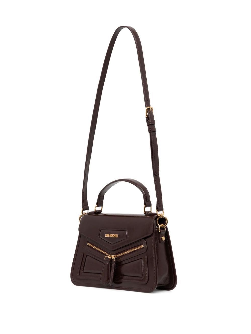 Love Moschino Shopper met logo - Bruin