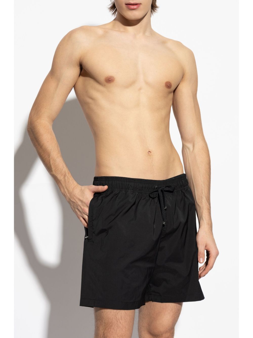 AMIRI logo-print swim shorts - Black