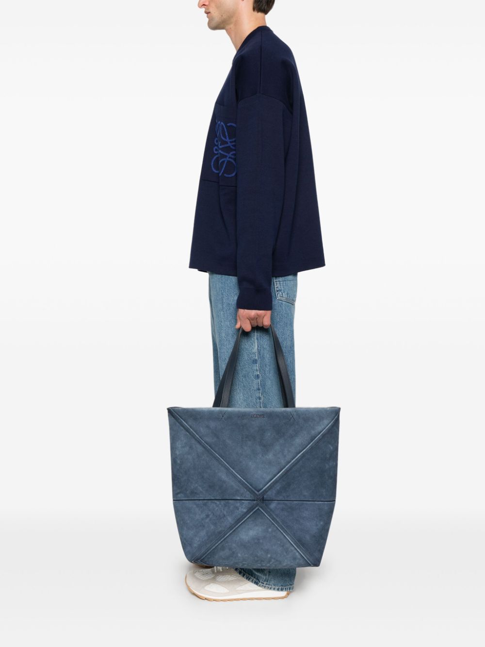 LOEWE Puzzle Fold shopper - Blauw