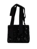CHANEL Pre-Owned 1994-1996 Satin Sequin Camellia crossbody bag - Black