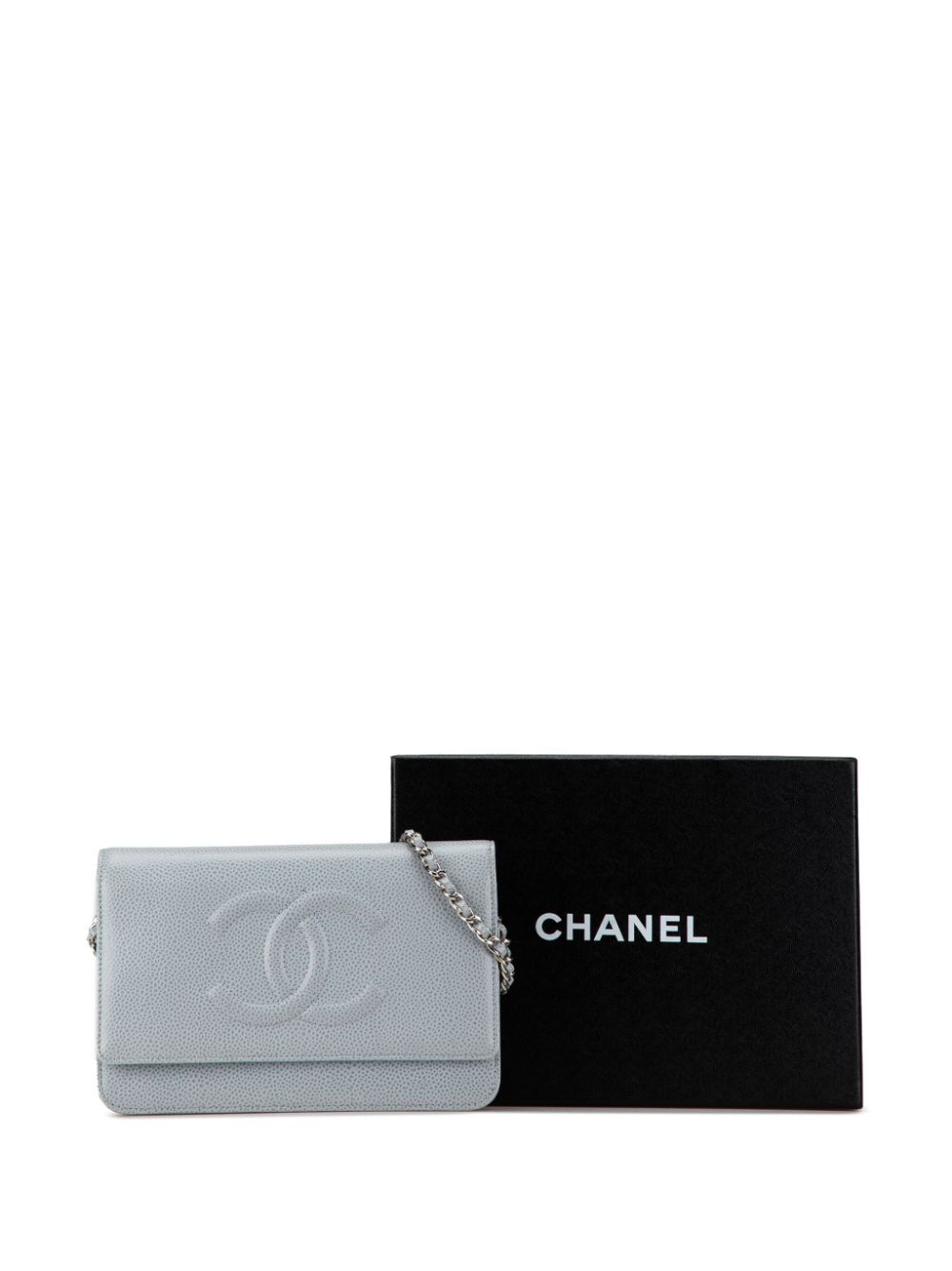 CHANEL 2012-2013 CC Caviar Wallet On Chain crossbody bag Women