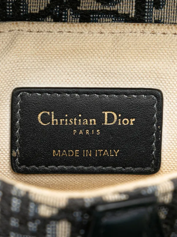 Christian Dior Pre-Owned 2019 Mini Oblique Saddle Satchel