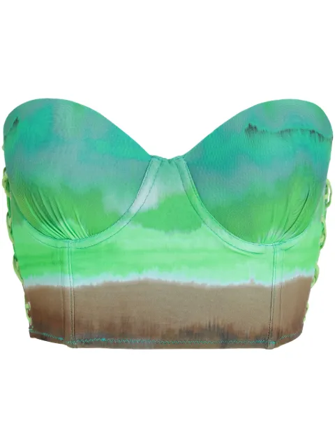 Amir Slama top corto estilo corset Jade de AMIR SLAMA x Jade 