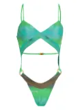 Amir Slama x Jade Jade tie-dye trikini - Green