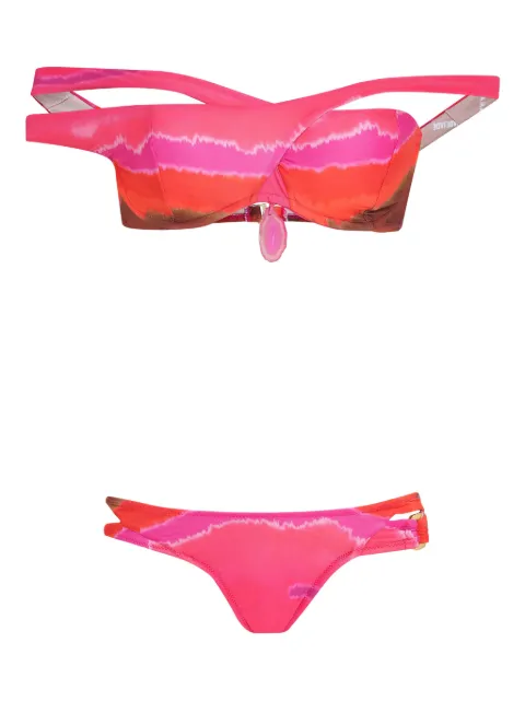 Amir Slama bikini Jade con estampado tie-dye de AMIR SLAMA x Jade