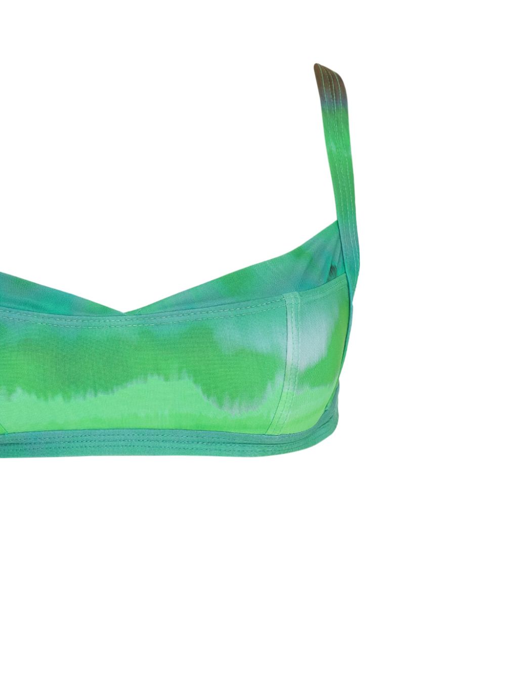 Amir Slama x Jade Picon bikini met tie-dye print - Groen