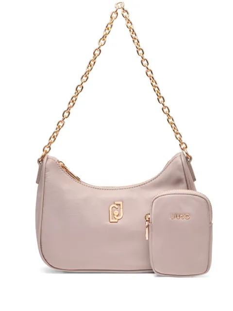 LIU JO bolsa de hombro con placa del logo