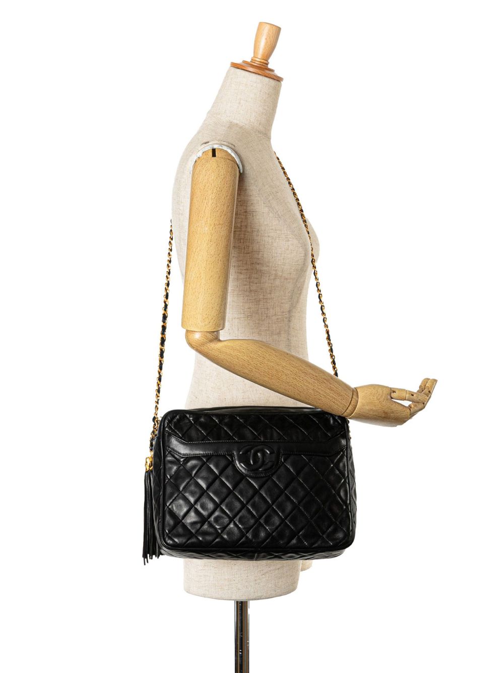 CHANEL Pre-Owned 1991-1994 Quilted Lambskin Tassel Camera crossbody bag WOMEN