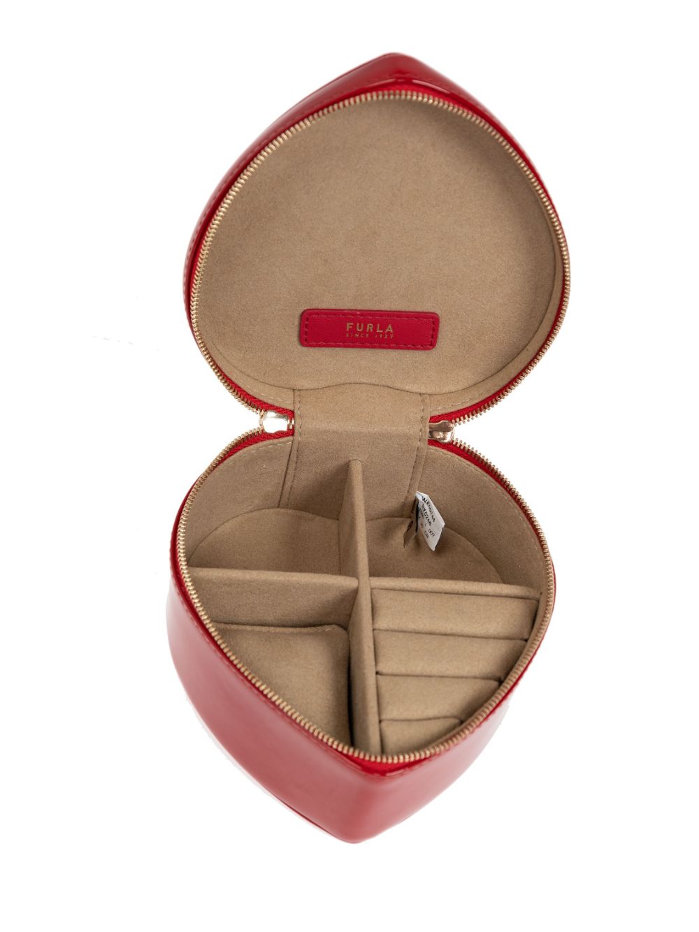 Furla leather jewellery box - Rood