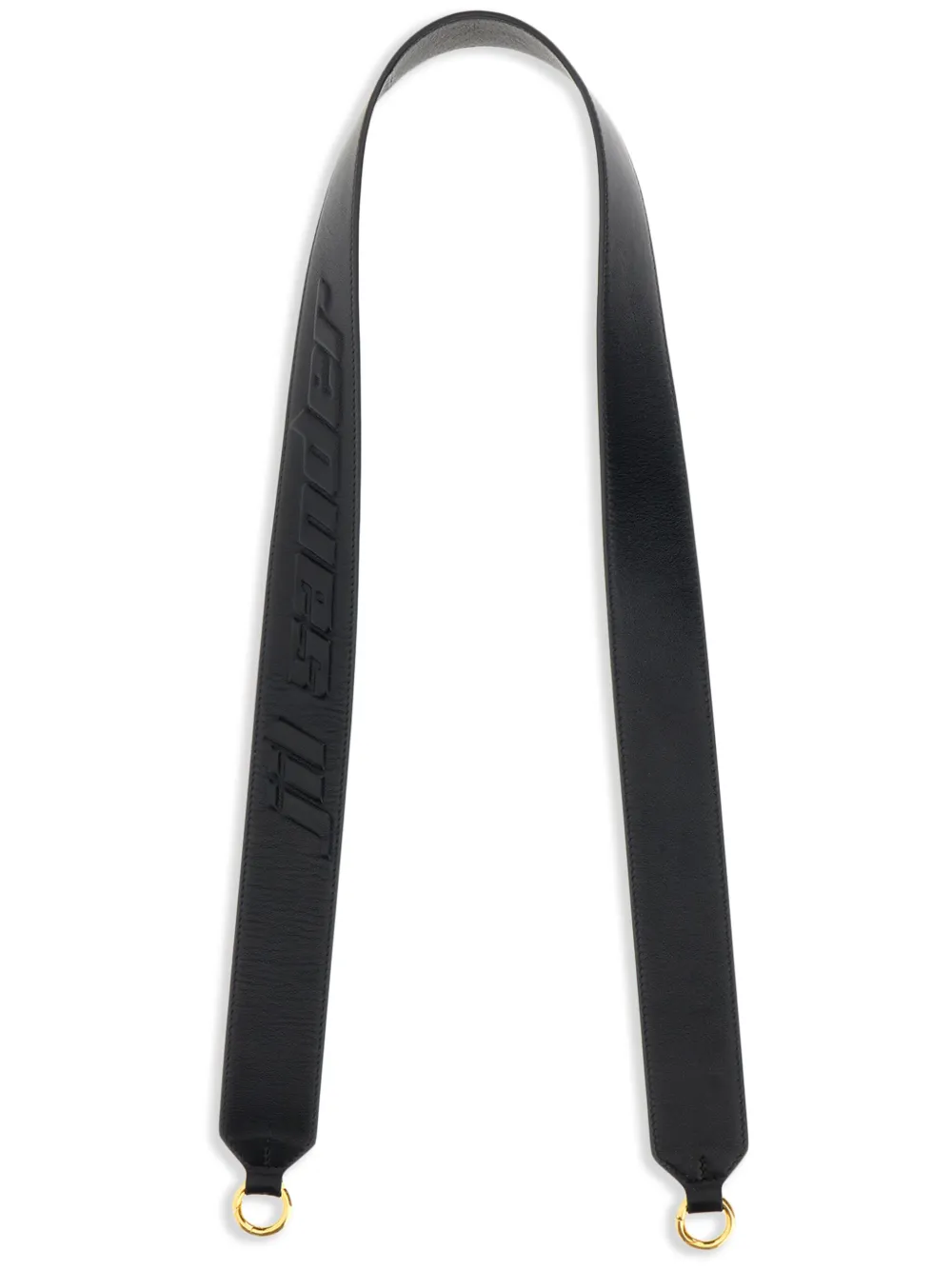 Jil Sander Leather Bag Shoulder Strap In Black