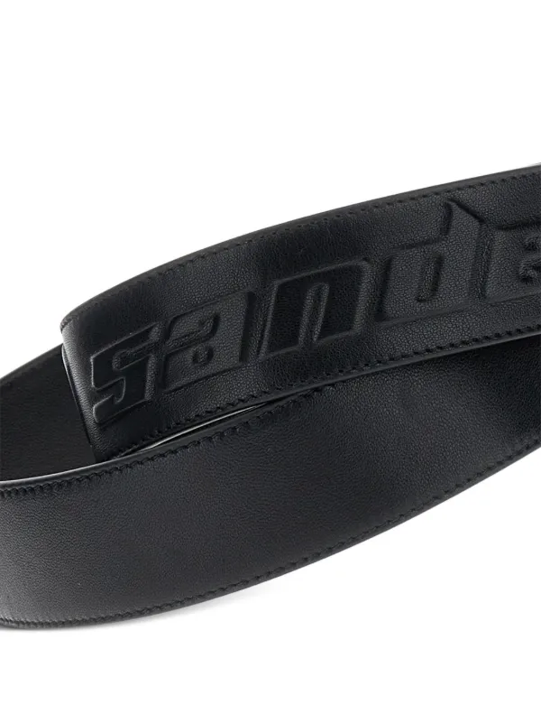 Jil Sander レザーバッグストラップ | ブラック | FARFETCH JP