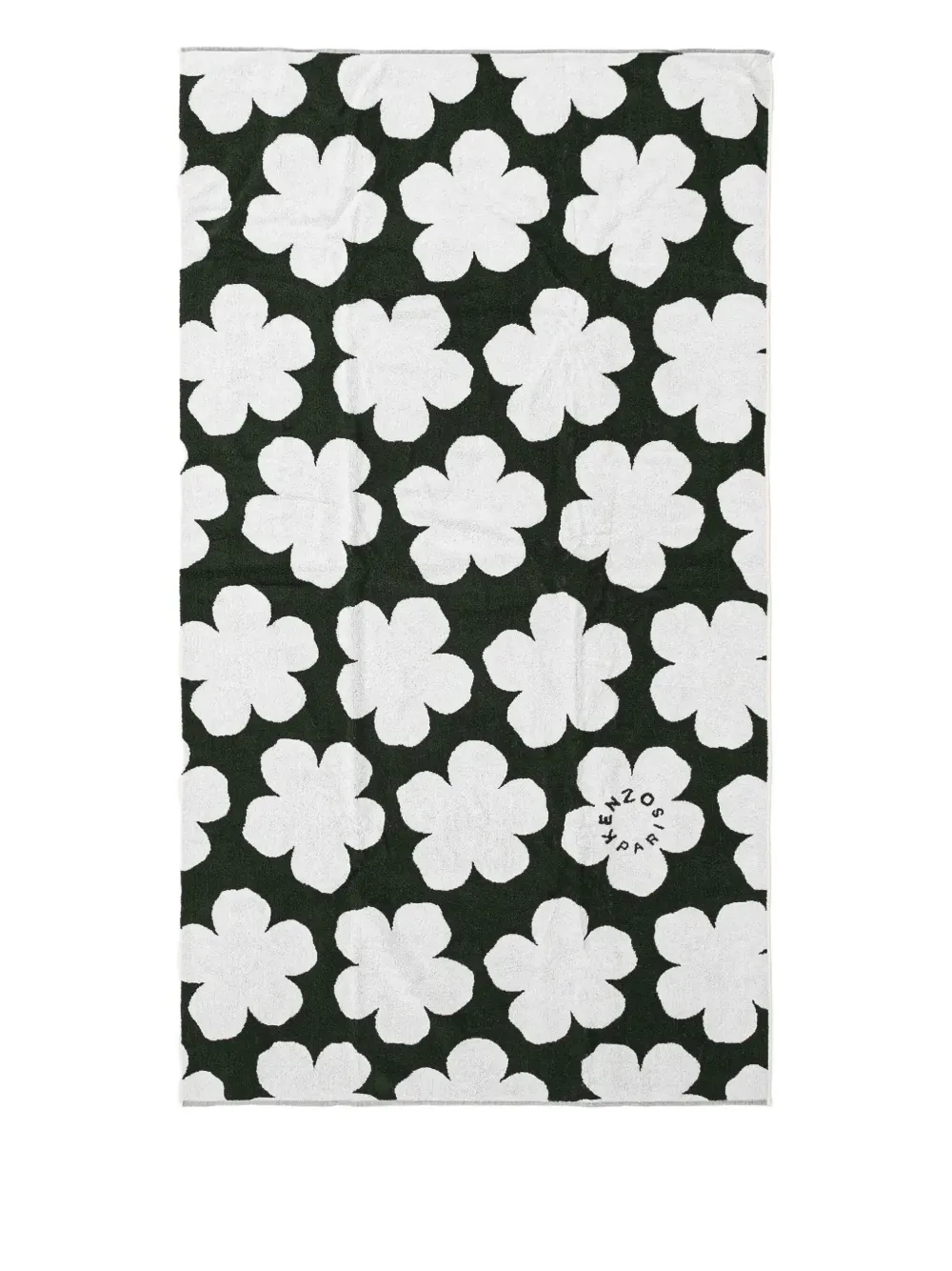 Kenzo flower-motif beach towel | Green | Image 1