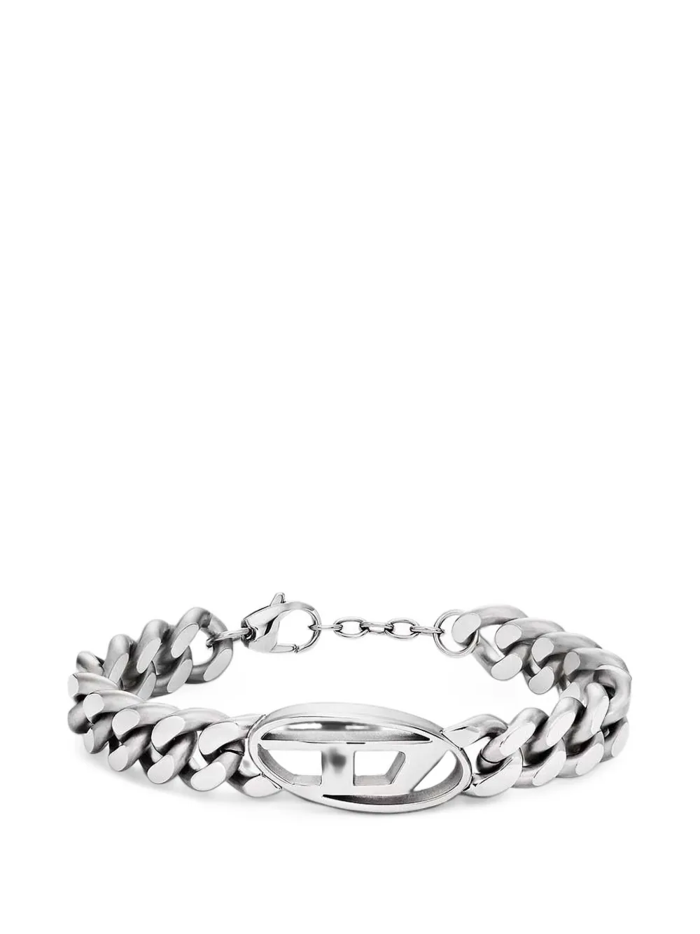 Diesel Oval-D chain bracelet - Argento