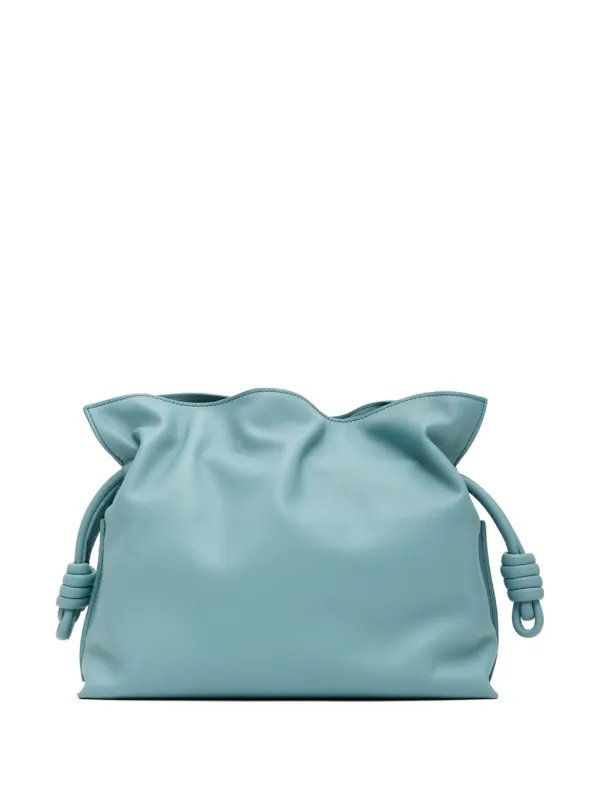 LOEWE Medium Flamenco Clutch Bag | Blue | FARFETCH