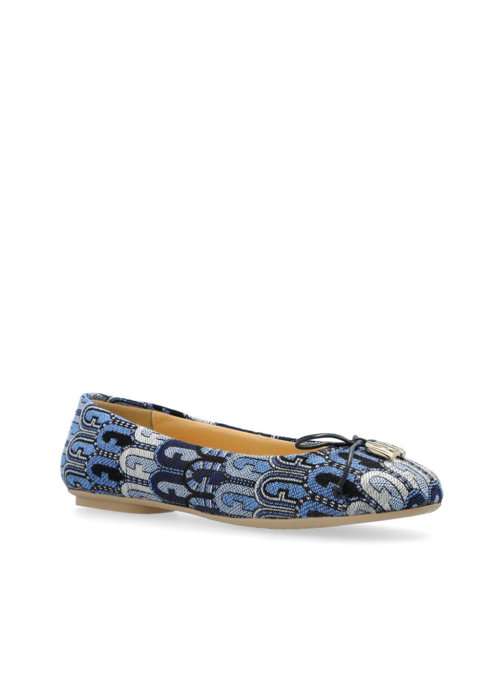 Furla Ballerina's met logo-jacquard Blauw