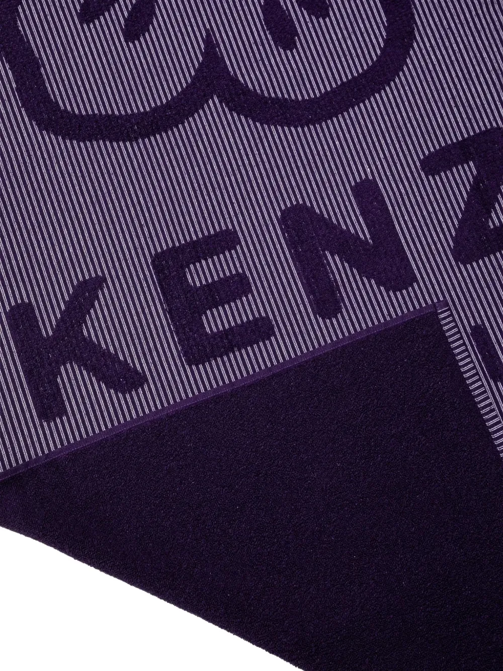  Kenzo Boke-flower Striped Bath Towel - Purple 