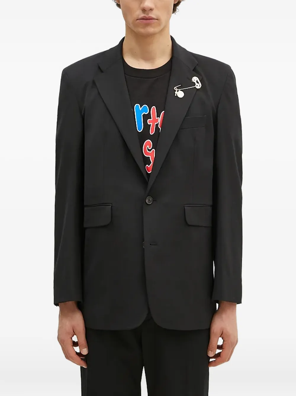 Aries Blazer met veiligheidsspeld Zwart