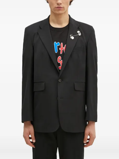 Aries safety pin-detail blazer