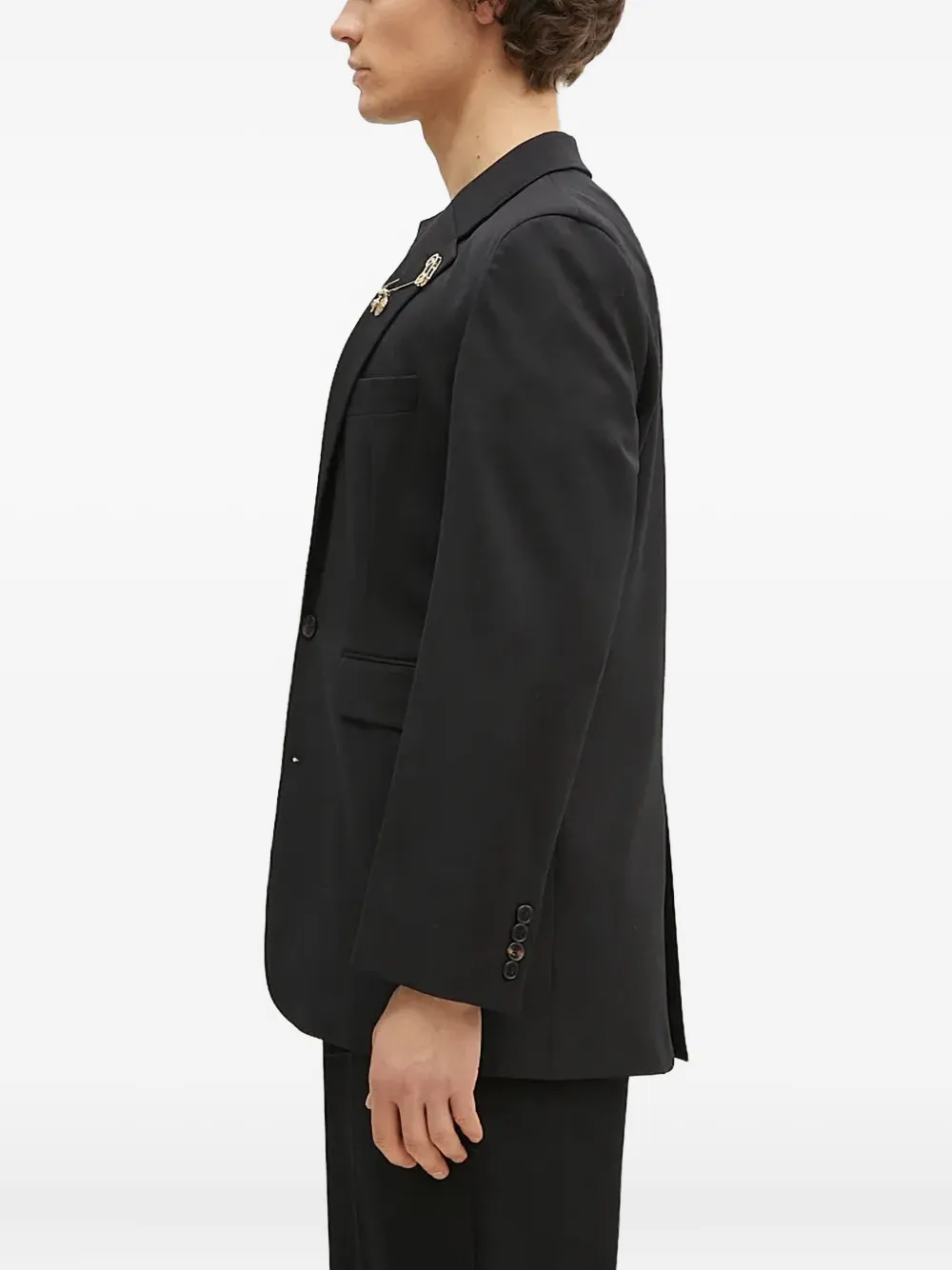 Aries Blazer met veiligheidsspeld Zwart