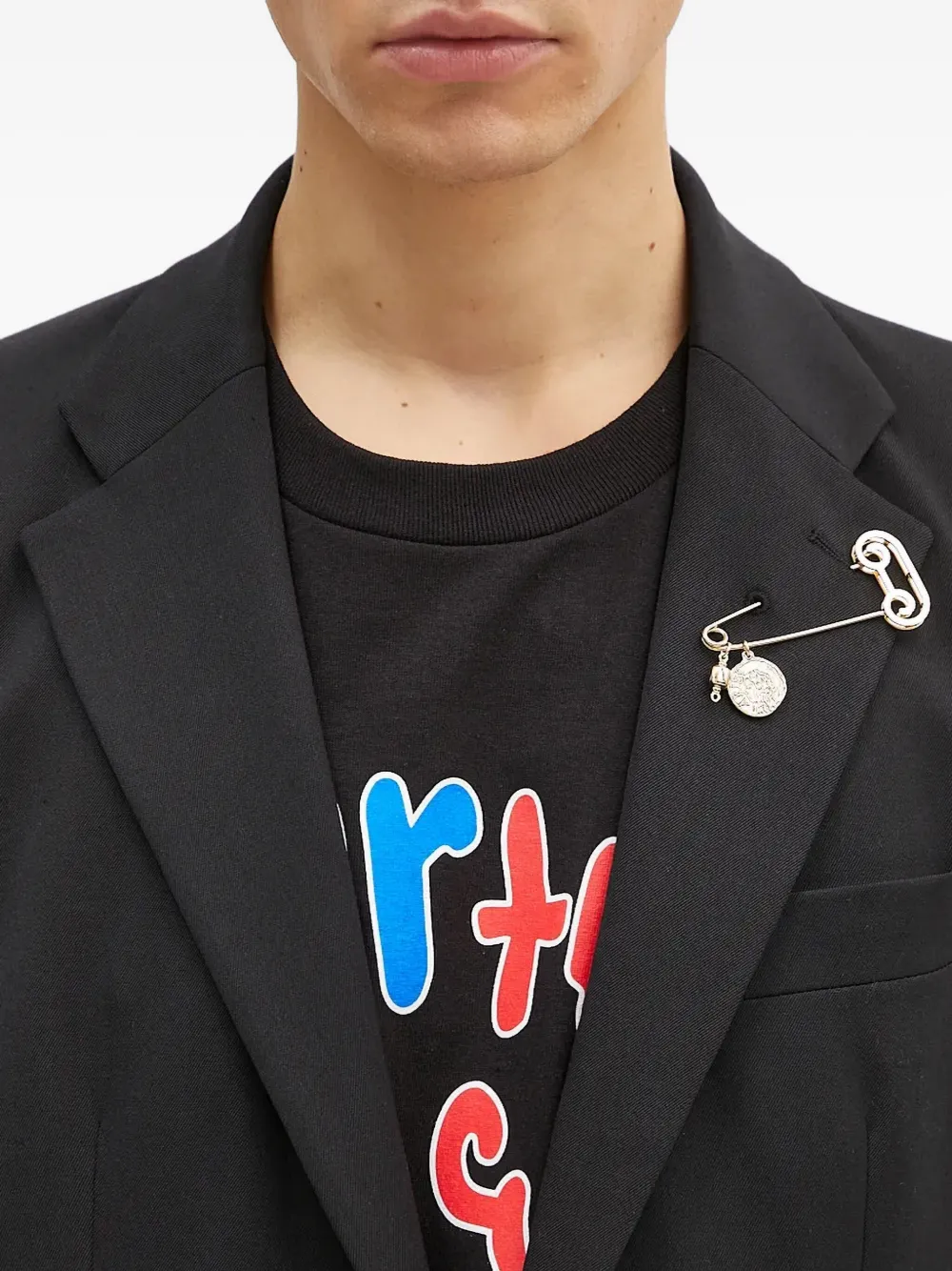 Aries Blazer met veiligheidsspeld Zwart