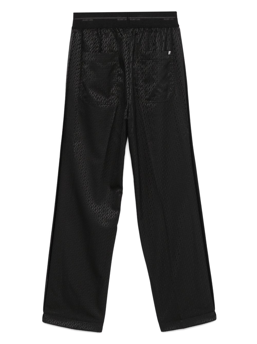 Helmut Lang Broek met logo-jacquard - Zwart